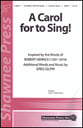 A Carol for to Sing! SATB choral sheet music cover
